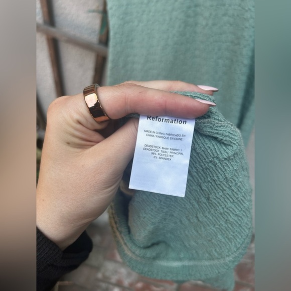 Reformation Palm Knit Dress in Teal - Picture 8 of 12